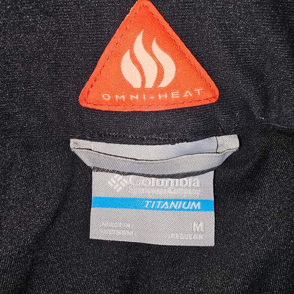 Columbia Titanium Omni Heat Snowpants Black Zipper Proofing Adjustable Waist Med - Picture 4 of 10